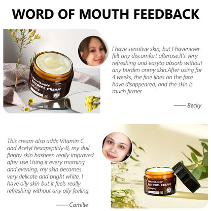 Crème Révolutionnaire Rétinol : Révélez une Peau Éclatante et Jeune