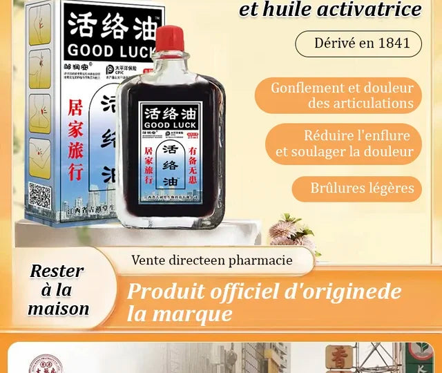 Huile activante pour soulager la douleur et stimuler