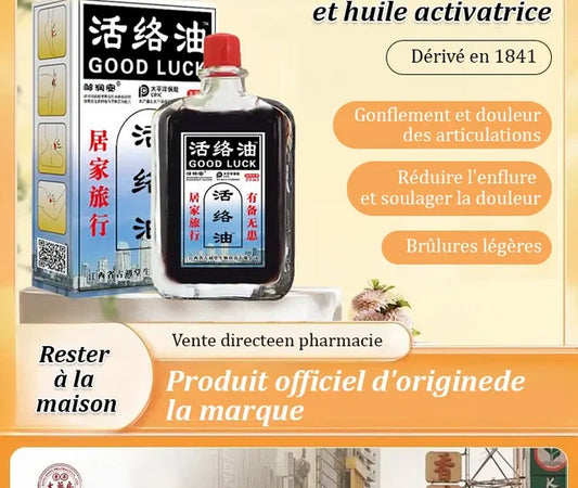 Huile activante pour soulager la douleur et stimuler